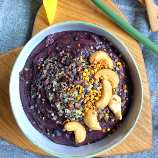 Purple Sweet Potato Smoothie Bowl