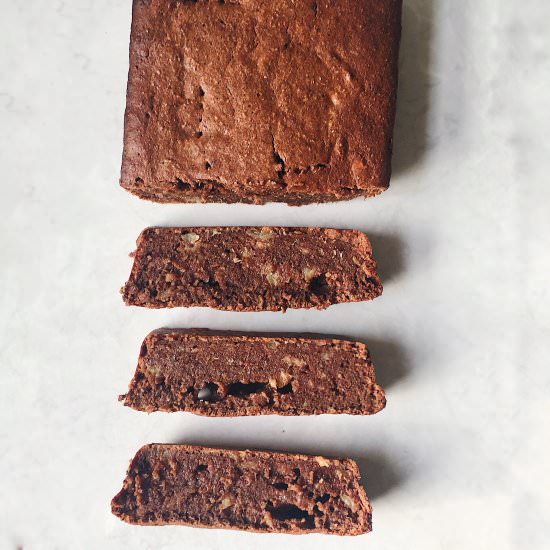 Healthy Chocolate Banana Bread
