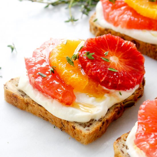 Whipped Ricotta and Citrus Toast