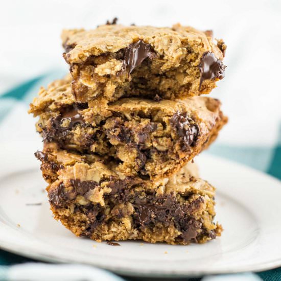 Gluten-Free Oatmeal Chip Bars