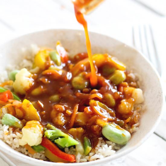 Sugar Free Sweet & Sour Stir-Fry