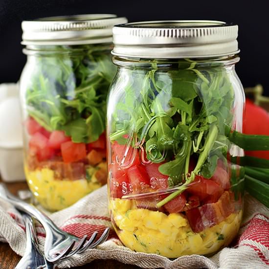 BLT Egg Salad Jars