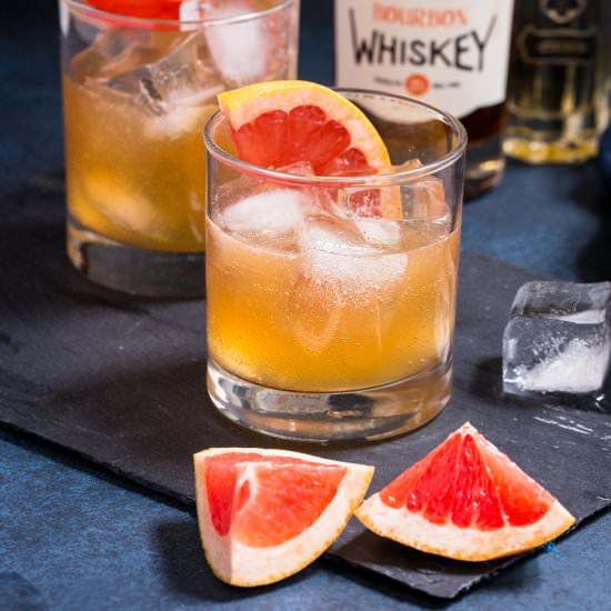 Grapefruit Whiskey Sour