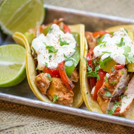 Slow Cooker Chicken Fajitas