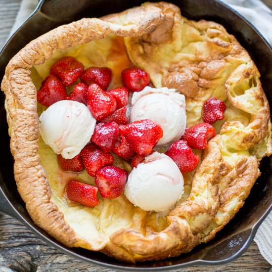 Strawberry Dutch Baby
