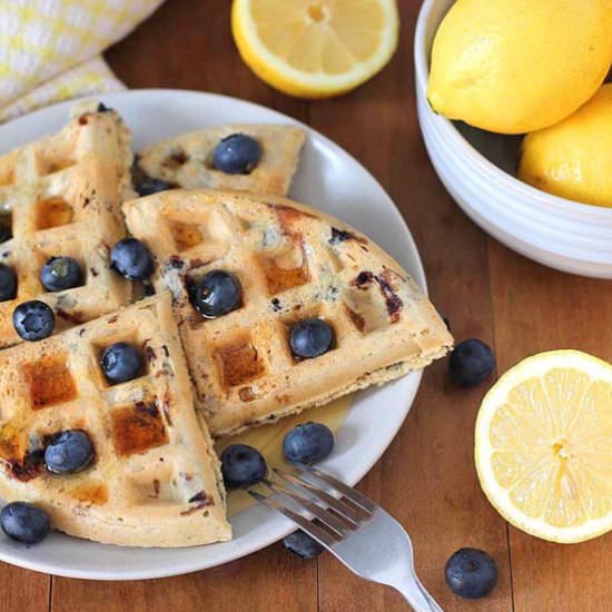 Lemon Blueberry Waffles