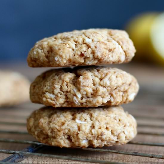 Vegan Lemon Coconut Cookies