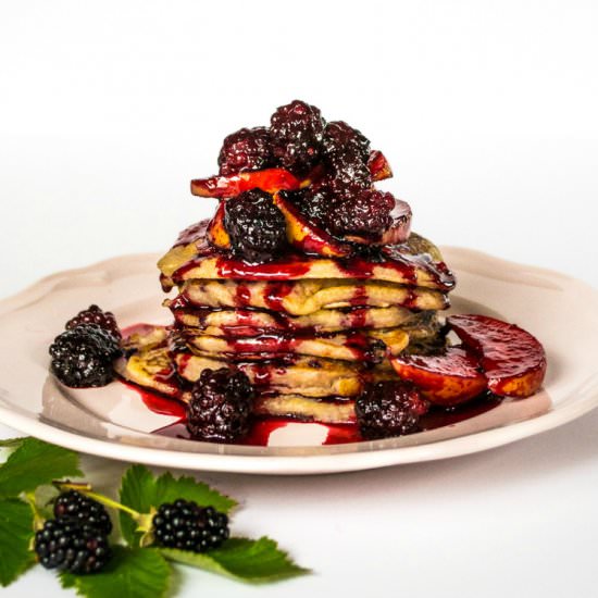 Blackberry & Apple Pancake Stack