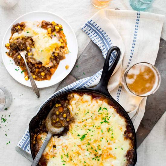 Healthy Skillet Shepherd’s Pie