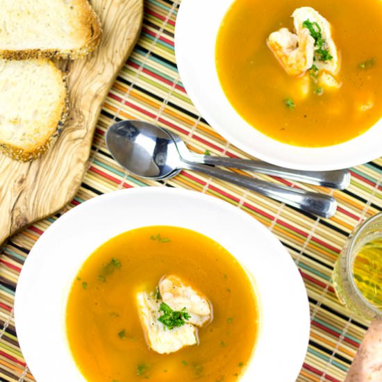 Zuppa di Pesce- Haddock Shrimp Soup