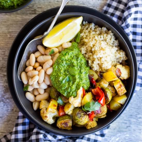 Roasted Veggie Buddha Bowls