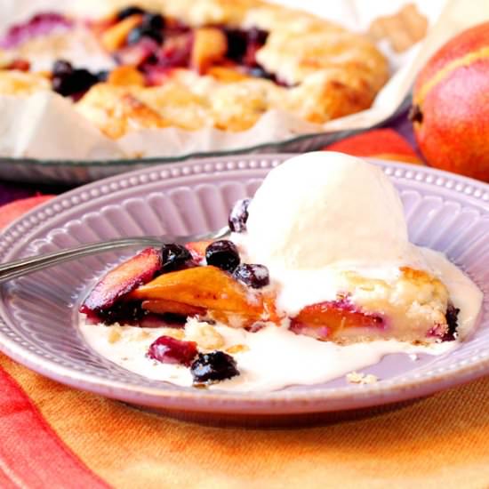 Mango, Blueberry Ginger Galette
