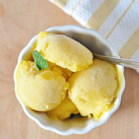 Mango Honey Sorbet