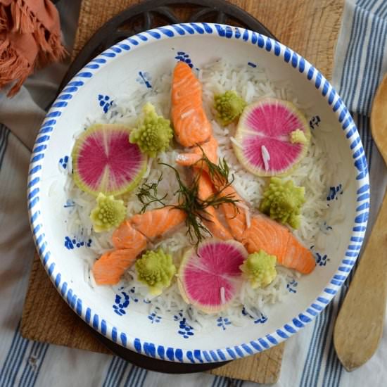 Rice Salad with Trout