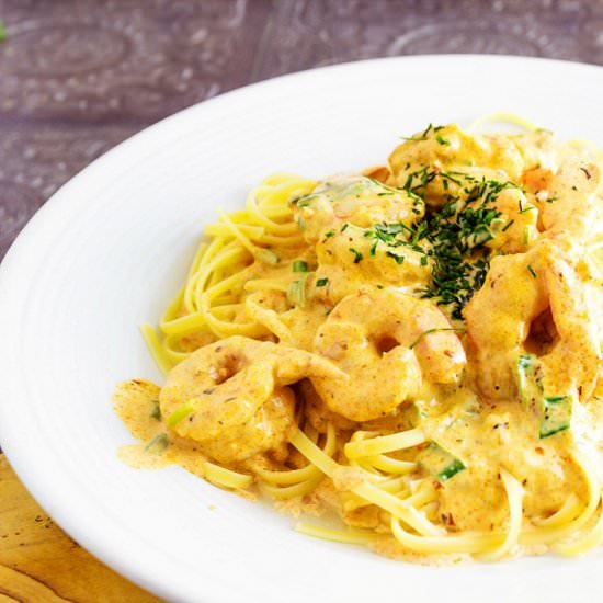 Blackened Shrimp Pasta