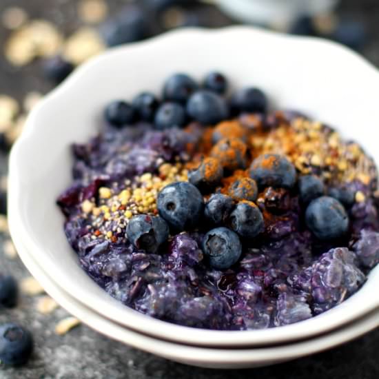 Blueberry Pie Overnight Oatmeal