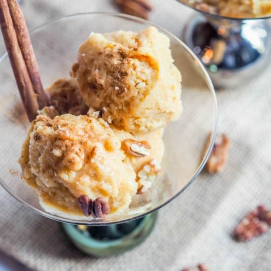 Vegan Pumpkin Frozen Yogurt