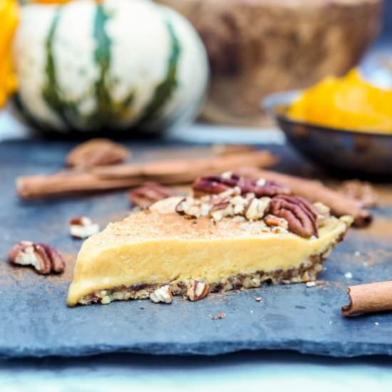 Vegan No Bake Pumpkin Pie