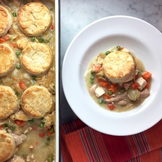 Chicken Stew with Biscuits