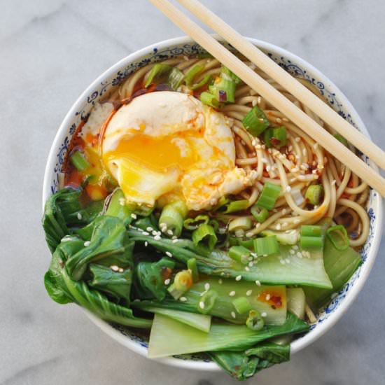 Miso Ramen with Bok Choy