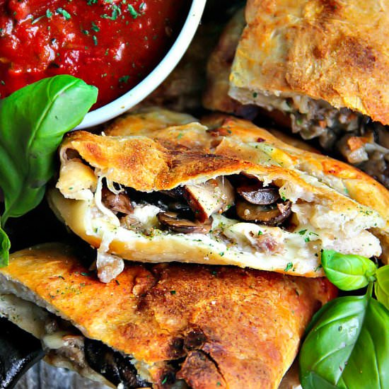 Italian Sausage & Mushroom Calzone