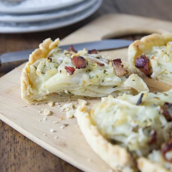 Potato Bacon Gruyere Tart