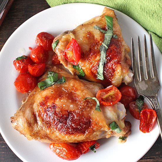 Paleo Tomato Balsamic Chicken