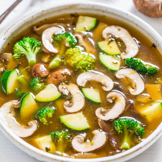 Easy 30-Min Mushroom Vegetable Soup