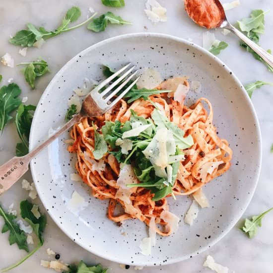 ROAST CAPSICUM LINGUINI