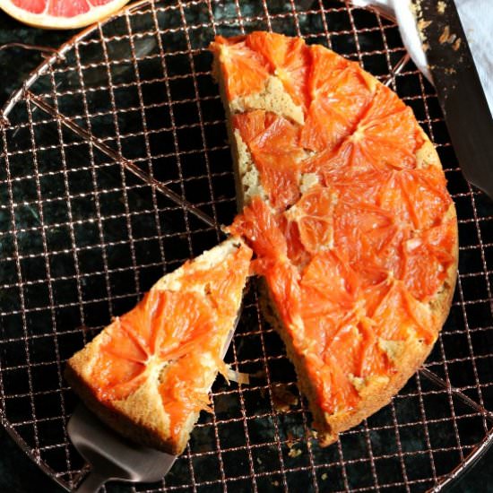 Grapefruit Upside Down Cake