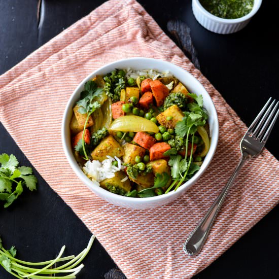 Vegetable Samosa Bowl