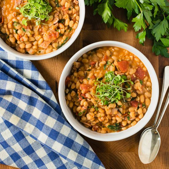 savory navy beans