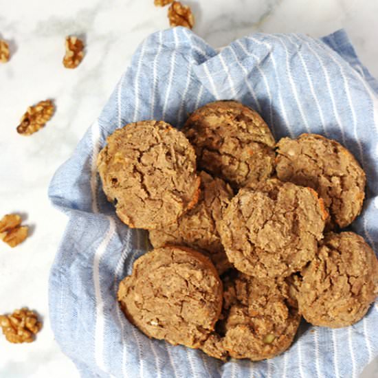 Vegan Banana Nut Muffins {GF}