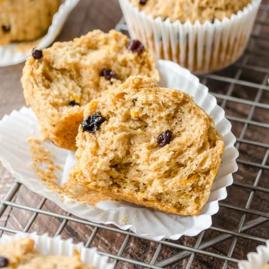 Whole Grain Irish Soda Bread Muffin