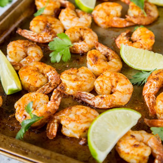 One Pan Spicy Garlic Shrimp
