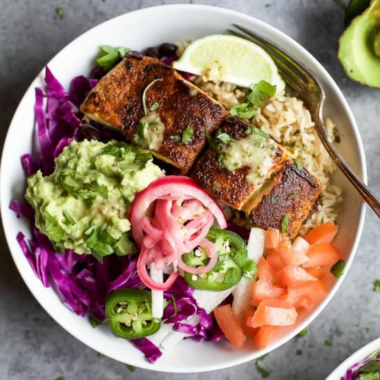Fish Taco Rice Bowls