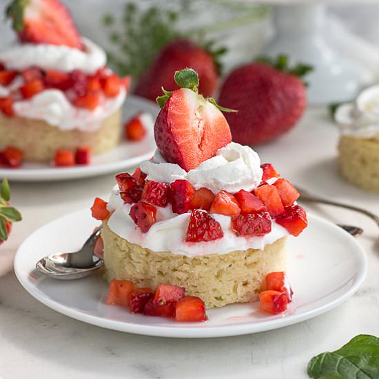 Strawberry Almond Shortcake Dessert