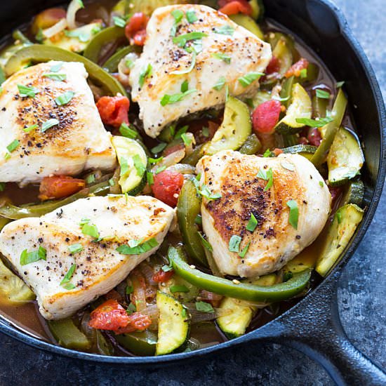 One Skillet Italian Chicken