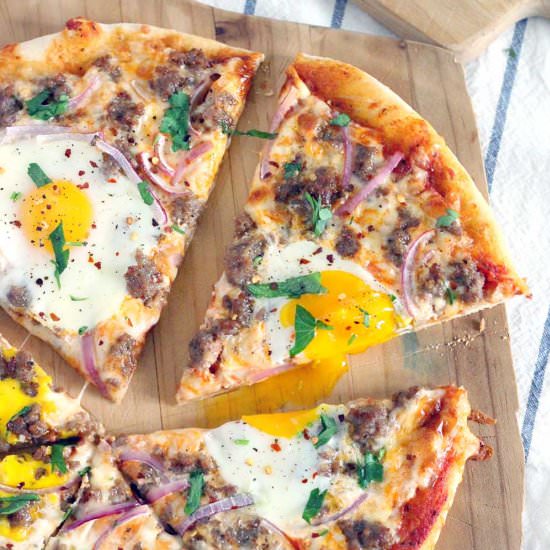 Sausage Breakfast Pizza
