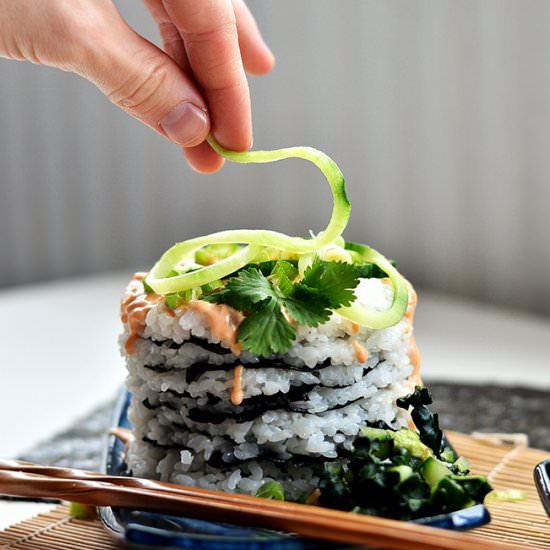Stuffed Sushi Pancakes