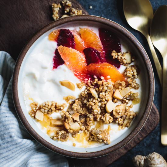 Puffed Quinoa Crumble