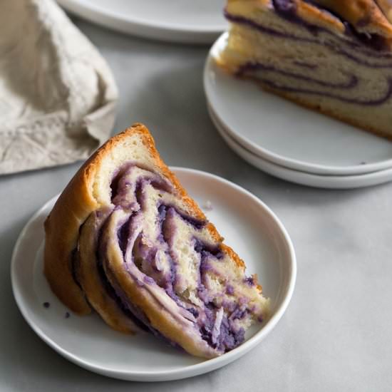 Ube Swirl Bread
