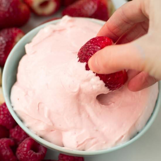 strawberry fluff fruit dip