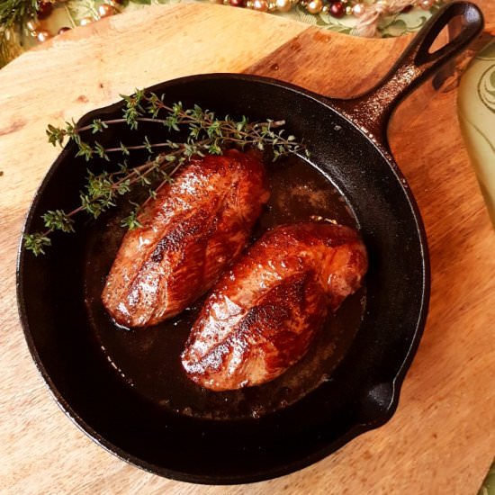 Duck Breast with Cherry Sauce