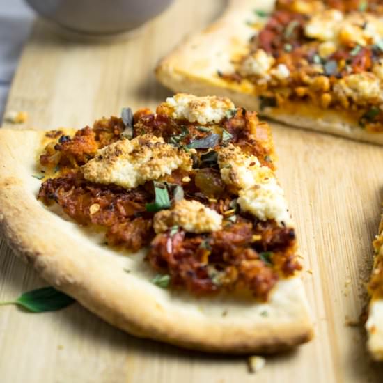 Sicilian Cauliflower Pizza