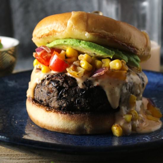 Southwest Black Bean Burger