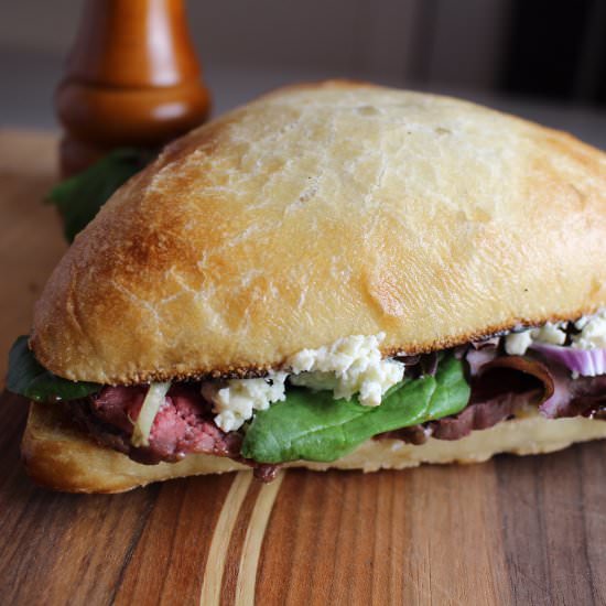 Roast Beef Sandwich with Boursin