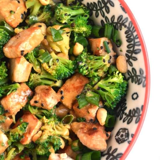 Peanut Broccoli and Pork Stir-Fry