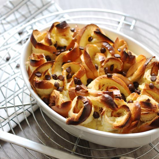 Brioche-Cocolate Casserole