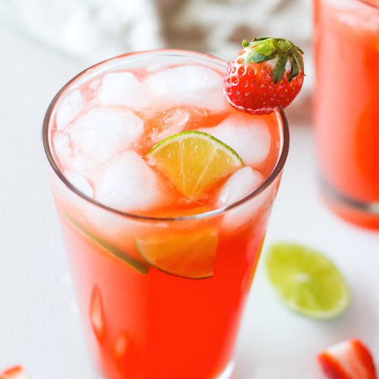 Lime Strawberry Margaritas